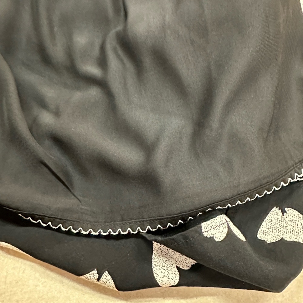 Anthropologie Maeve Banet Smocked Heart Ruched Dress Longsleeve Fit & Flare S - Picture 6 of 7